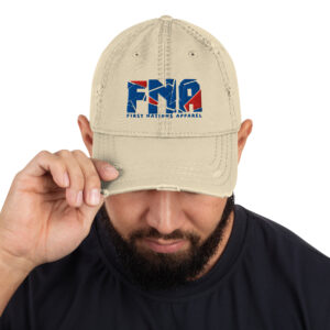 distressed-dad-hat-khaki-front-69fc84c2dd4e3.jpg Distressed "FNA" Dad Hat
