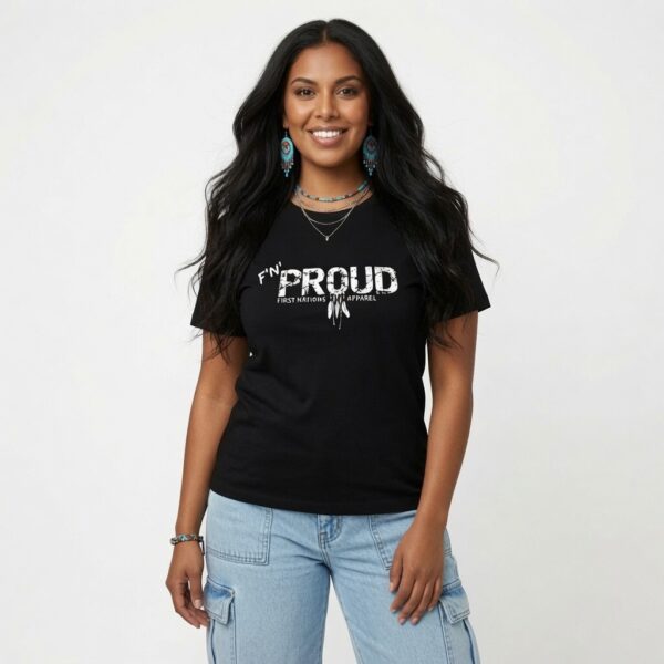 oidslkfdsod_image Women’s "PROUD" high-waisted t-shirt
