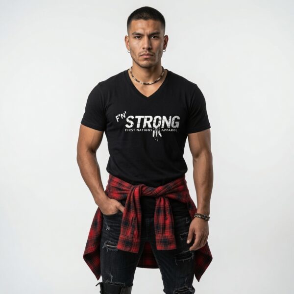 Unisex "STRONG" Short Sleeve V-Neck T-Shirt