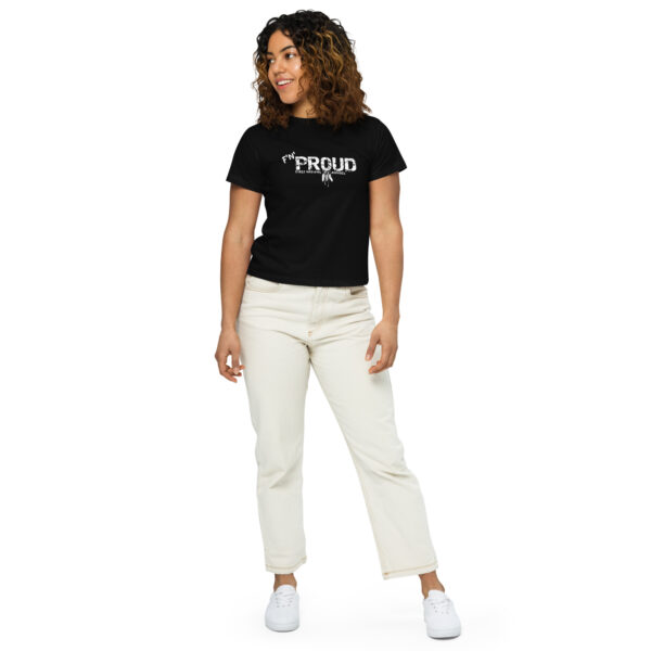 womens-high-waisted-tee-black-front-2-6a21a0ca66989.jpg Women’s "PROUD" high-waisted t-shirt