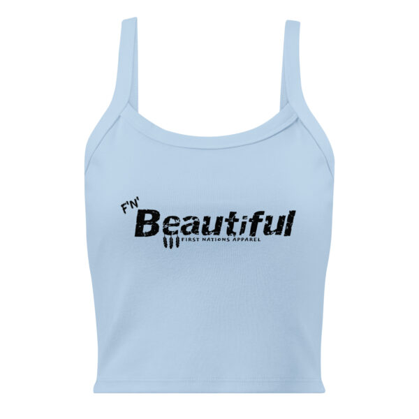 Women’s "BEAUTIFUL" micro-rib tank top