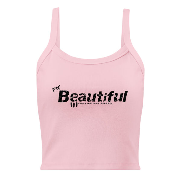 Women’s "BEAUTIFUL" micro-rib tank top