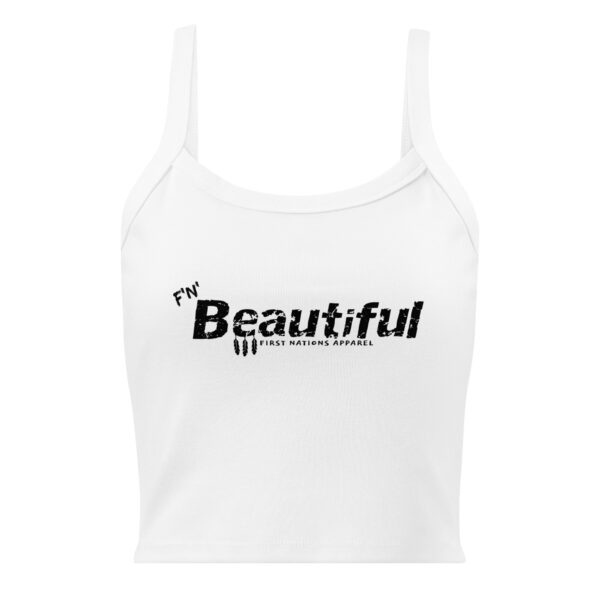 Women’s "BEAUTIFUL" micro-rib tank top