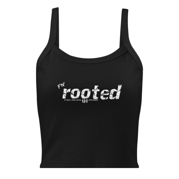 Women’s "rooted" micro-rib tank top